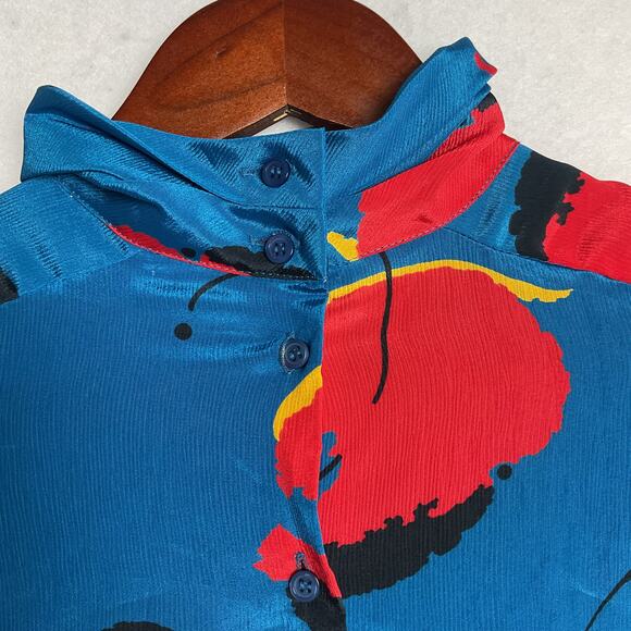 Vintage 80s style Steven Barry Button Up Dress Shirt Size 8 - Picture 7 of 12